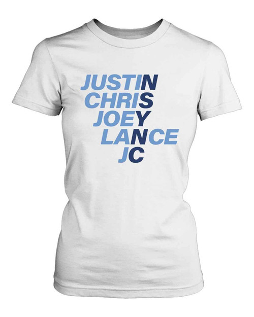 Nsync Justin Chris Joey Lance Jc Women's T-Shirt Tee