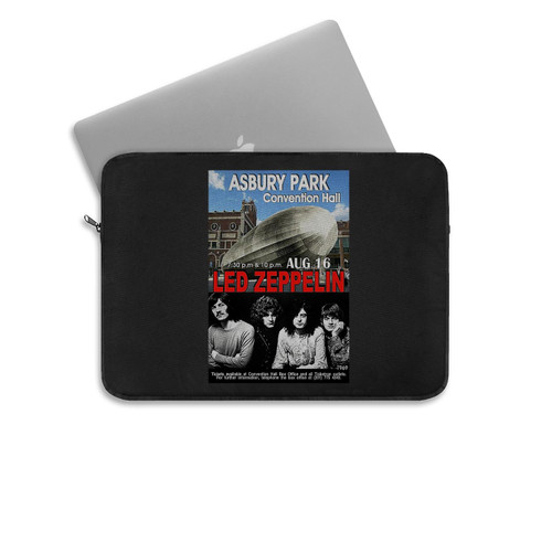 Led Zeppelin 1969 Convention Hall Asbury Park Nj Concert Laptop Sleeve