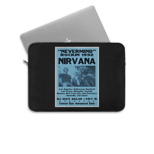 Nirvana Nevermind Rockin 1992 Tour Laptop Sleeve