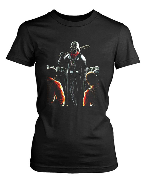 Darth Vader Negan Walking Dead Star Wars Women's T-Shirt Tee