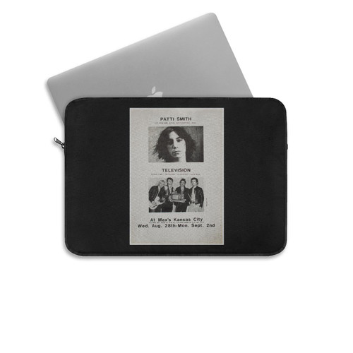Patti Smith And Television 1974 New York Concert Laptop Sleeve