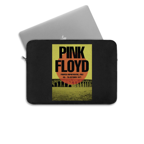 Pink Floyd Live At Pompei Italy 1971 Vintage Concert Laptop Sleeve