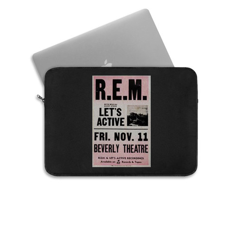 R E M Let's Active Beverly Theatre Concert Laptop Sleeve