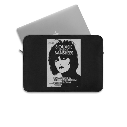 Siouxsie & Banshees Vintage Concert Reproduction Laptop Sleeve