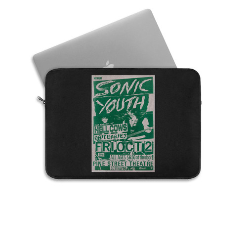 Sonic Youth Pine Street Theatre Concert Laptop Sleeve