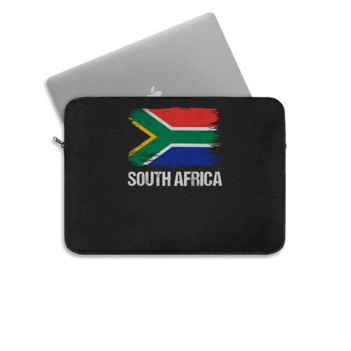South Africa Flag Pride Vintage Heritage Patriotic Born Laptop Sleeve