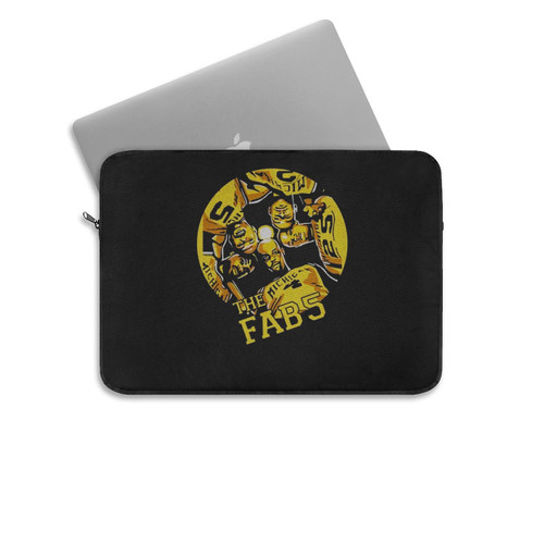 The Fab Five 5 Michigan Retro Basketball Laptop Sleeve The Fab Five 5 Michigan Retro Basketball Laptop Sleeve