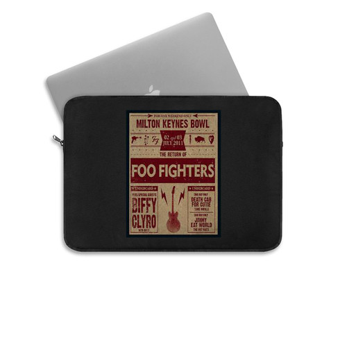 The Foo Fighters Milton Keynes Bowl Repro Tour Laptop Sleeve