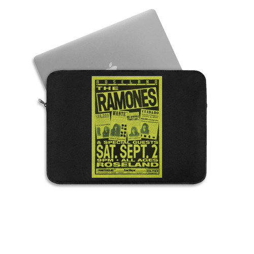 The Ramones Roseland Theater Concert Laptop Sleeve