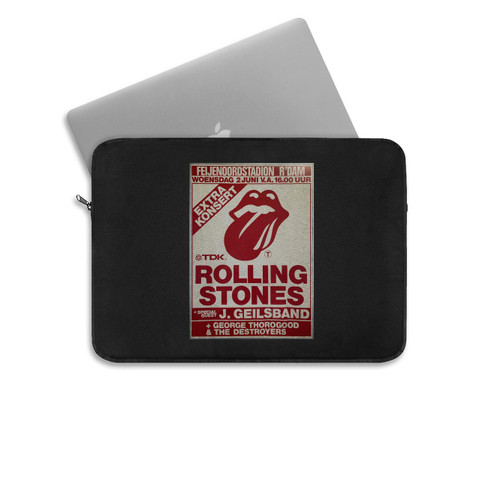 The Rolling Stones A 1982 Dutch Concert Laptop Sleeve The Rolling Stones A 1982 Dutch Concert Laptop Sleeve