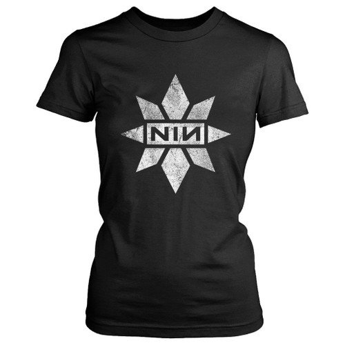 Nin Marvel Grunge Logo Women's T-Shirt Tee