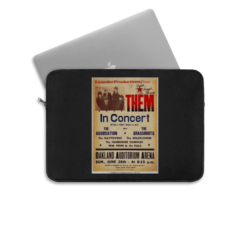 Them 1966 Boxing Style Concert Laptop Sleeve