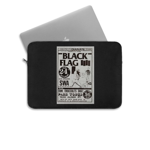 Three Black Flag Concert S 1 Laptop Sleeve