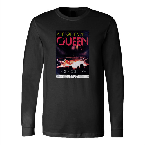 1978 Queen Concert Long Sleeve T-Shirt Tee