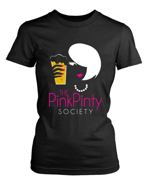 The Pink Pinty Society Women's T-Shirt Tee The Pink Pinty Society Women's T-Shirt Tee