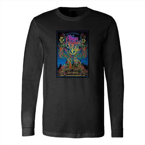 Allman Brothers Band Re Print Vintage Concert Long Sleeve T-Shirt Tee