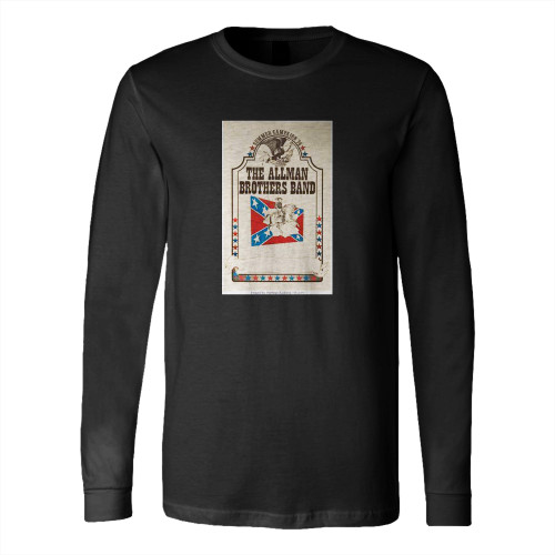 Allman Brothers Band Summer Campaign 1974 Long Sleeve T-Shirt Tee