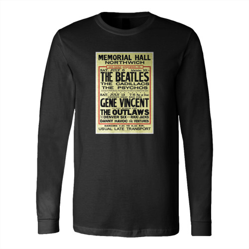 Beatles Reproduction Concert Long Sleeve T-Shirt Tee