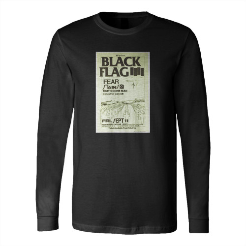 Black Flag Concert 3 Long Sleeve T-Shirt Tee