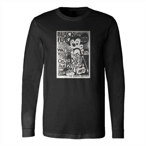 Black Flag Tour Long Sleeve T-Shirt Tee