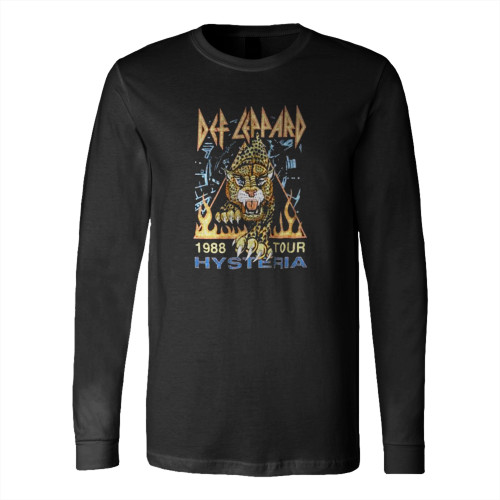 Def Leppard Hysteria '88 Tour Long Sleeve T-Shirt Tee
