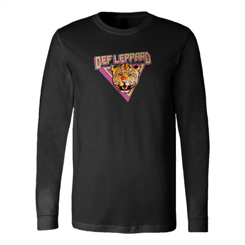 Def Leppard Tour 1983 Cat Rock Band 1 Long Sleeve T-Shirt Tee