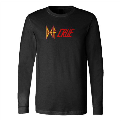Defcrue Def Leppard Motley Crue 2023 World Tour South American Dates Long Sleeve T-Shirt Tee