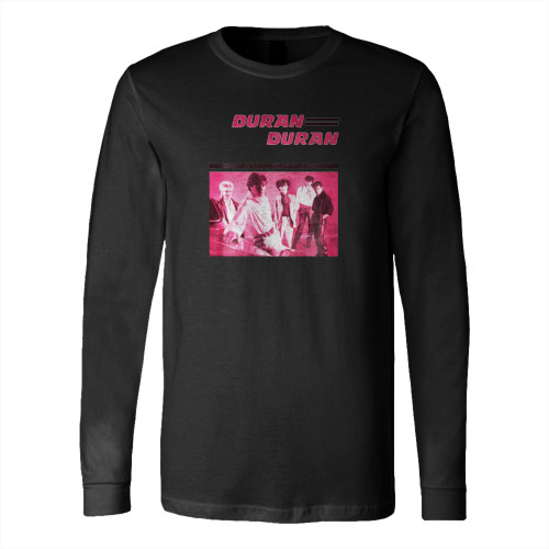 Duran Duran Pink Duran White Long Sleeve T-Shirt Tee