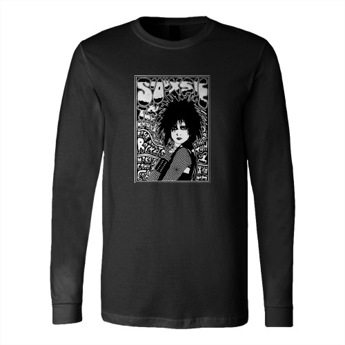Eliteprint Siouxsie And The Banshees V1 Music Classic A3 Vintage Band Rock Blues Alternative Concert Music Long Sleeve T-Shirt Tee