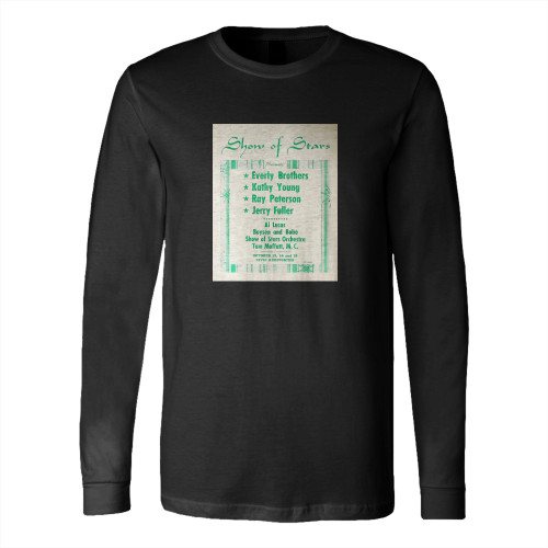 Everly Brothers Vintage Concert Long Sleeve T-Shirt Tee