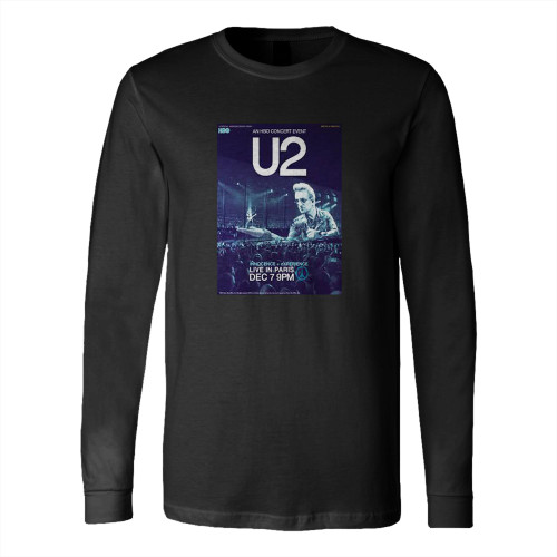 Hbo Concert U2 Live In Paris Long Sleeve T-Shirt Tee