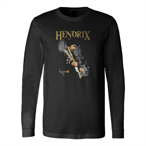 Jimi Hendrix Black 1 Long Sleeve T-Shirt Tee