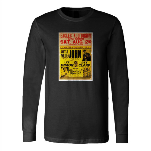 Little Willie John Eagles Auditorium Concert Long Sleeve T-Shirt Tee