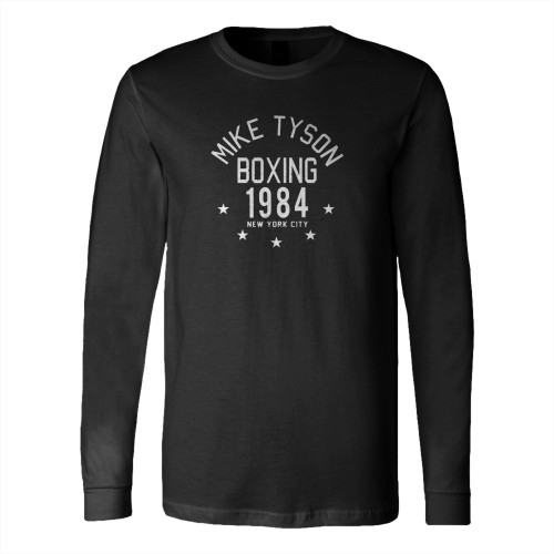 Mike Tyson Boxing 1984 New York City Long Sleeve T-Shirt Tee