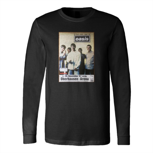 Oasis Original Concert Tour Gig Oberhausen Arena 28th Nov 1997 Long Sleeve T-Shirt Tee