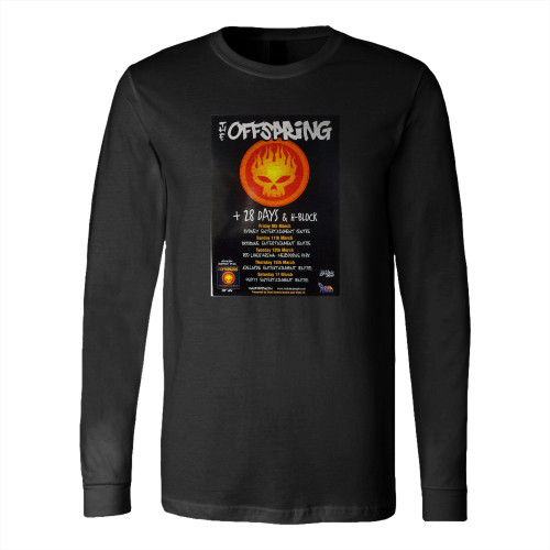 Offspring Australian Tour 2001 Concert Long Sleeve T-Shirt Tee