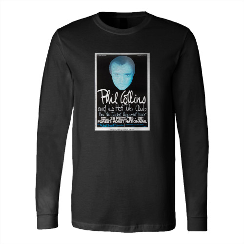 Phil Collins Brussels Forest National Concert Long Sleeve T-Shirt Tee