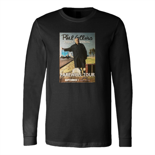 Phil Collins Promotional Concert 2004 Long Sleeve T-Shirt Tee