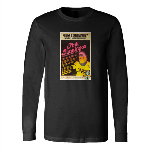 Pink Flamingos Midnight Show Long Sleeve T-Shirt Tee