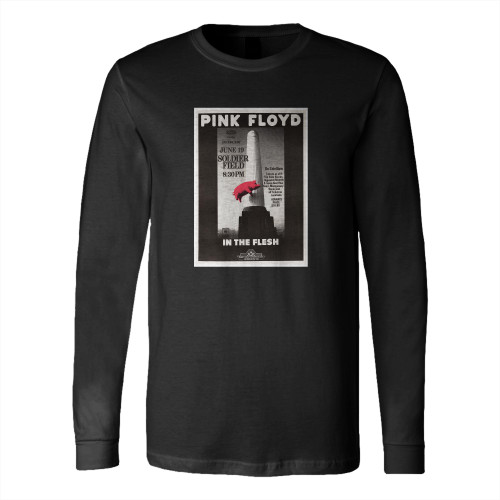 Pink Floyd 1977 Soldier Field Concert Long Sleeve T-Shirt Tee