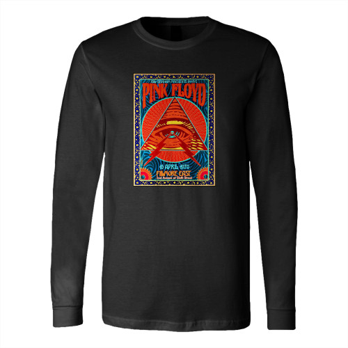Pink Floyd Fillmore East 1970 Metal Concert Long Sleeve T-Shirt Tee