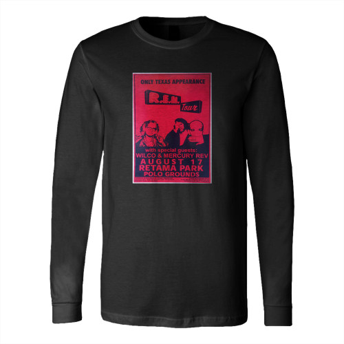 Rem Concert 1999 San Antonio Long Sleeve T-Shirt Tee