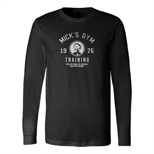 Rocky Micks Training Gym 1976 Logo Long Sleeve T-Shirt Tee