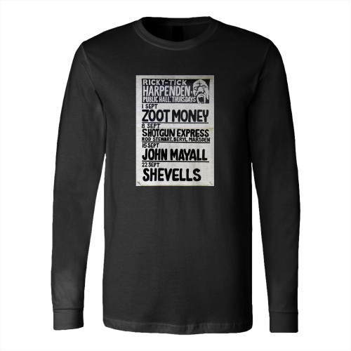 Rod Stewart 1966 Original Concert Long Sleeve T-Shirt Tee