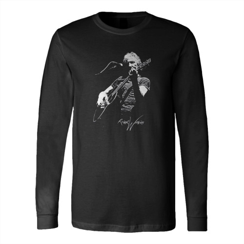 Roger Waters Photo Stencil Long Sleeve T-Shirt Tee