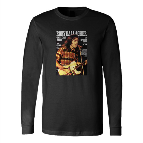 Rory Gallagher Tattoo 1973 Long Sleeve T-Shirt Tee