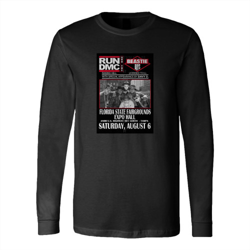 Run Dmc & Beastie Boys Expo Hall Vintage Concert Long Sleeve T-Shirt Tee