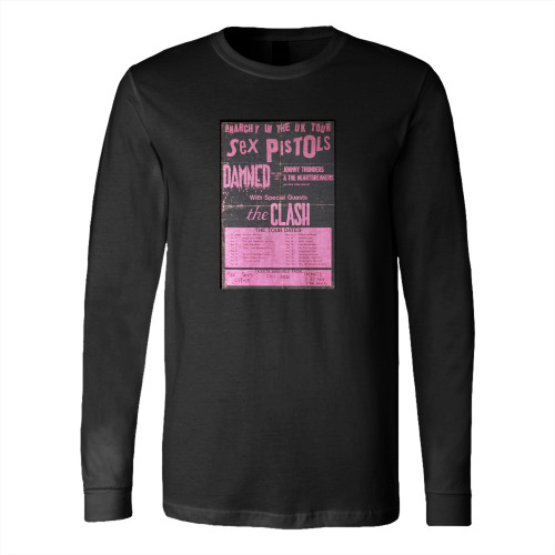 Sex Pistols Anarchy In The Uk Tour Long Sleeve T-Shirt Tee