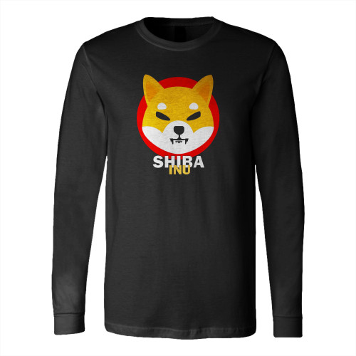 Shiba Inu Crypto Coin Cryptocurrency Long Sleeve T-Shirt Tee