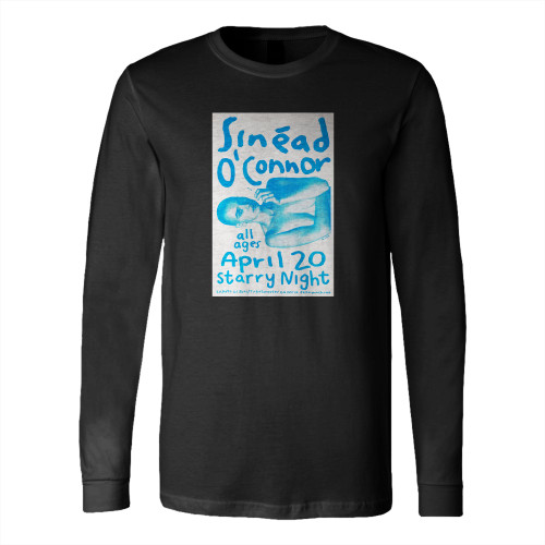 Sinead O'connor Starry Night Concert Long Sleeve T-Shirt Tee